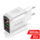 СЗУ Мережева зарядна пристрій PD PKG025 20W, 2*USB, QC3.0 LED