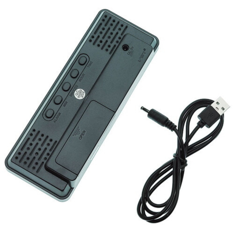 Годинники електронні VST-898 синій, температура, USB