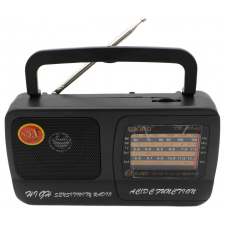 Радиоприёмник кипо KIPO KB-409AC, AM/FM/TV/SW1.5W2 первый сорт