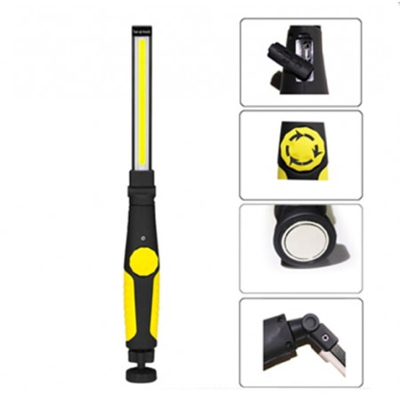 Ліхтар для кемпінгу W55-COB, Li-Ion акумулятор, магніт, ЗУ microUSB