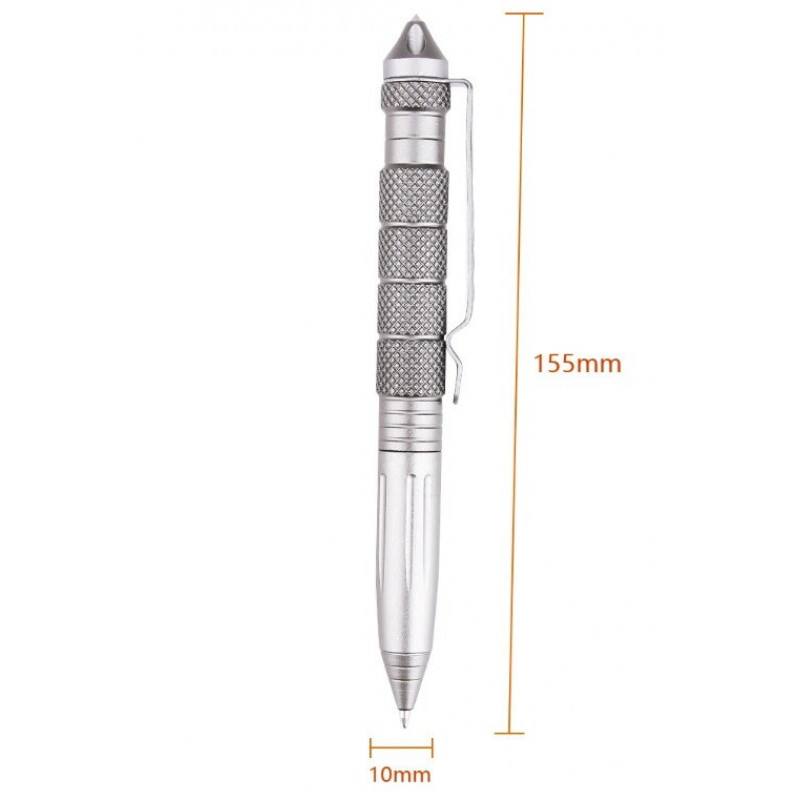 Ручка Тактична зі склобоєм Laix B2 Tactical Pen / алюміній Сірий