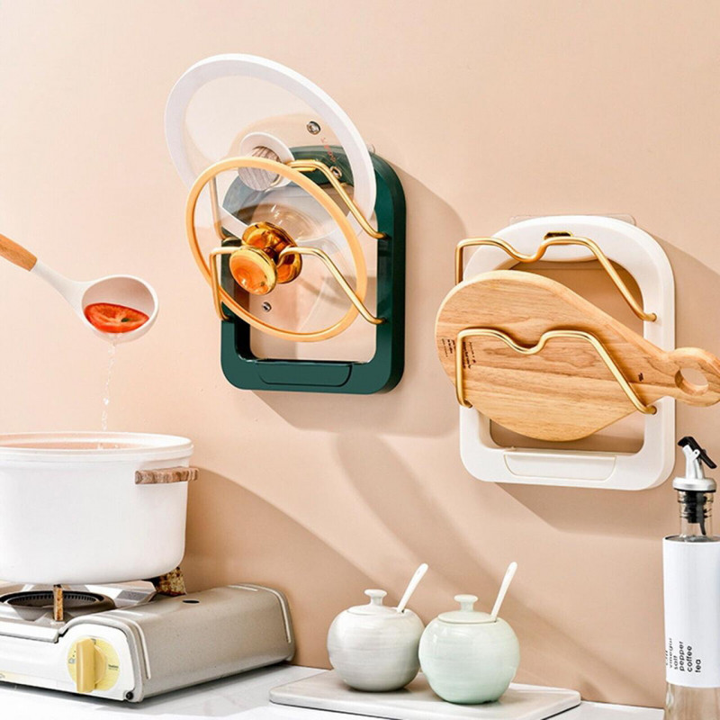 Подставка под крышки кастрюль на стену Kitchen pot cover rack 8649