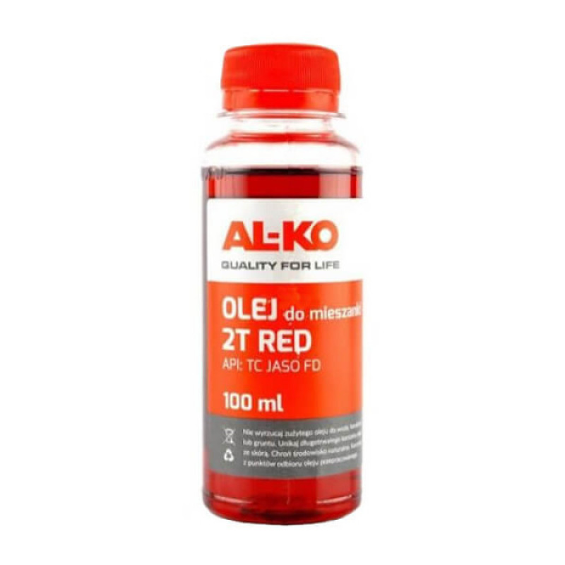 Напівсинтетична олія Al-Ko для 2-тактних двигунів RED JASO 2T FD, 0.1 л