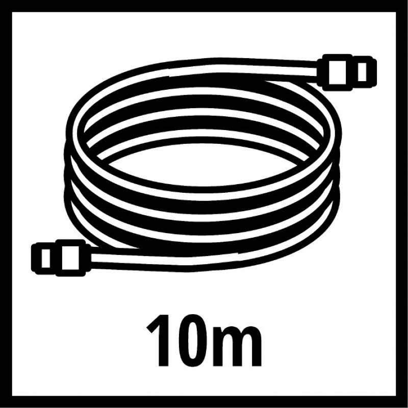 Шланг високого тиску Einhell 10 м, внутрішній діаметр 6 мм (4138100)