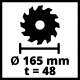 Пила циркулярная погружная Einhell TE-PS 165 (4331300)