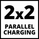 Зарядное устройство Einhell PXC 2x2 Power X-Quattrocharger 4A (4512102)