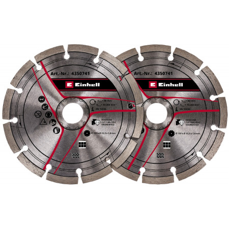 Диски для бороздоділа Einhell 150х22.2 мм, 2 шт (4350741)