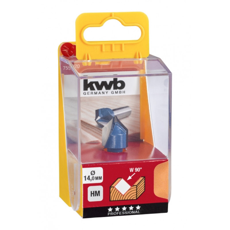 Фреза пазів V-подібна 14 мм, KWB (755120)