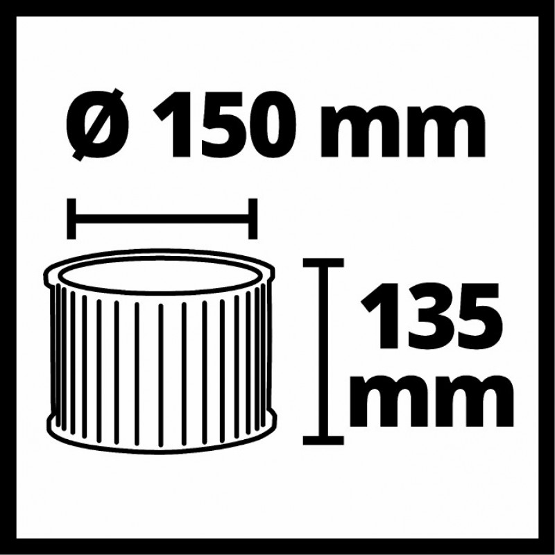 Система фільтрів до пилососів Einhell SAC, 2 шт (2351250)