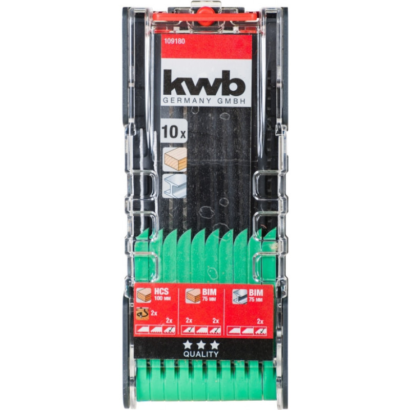 Набір полотен для лобзика, 10 шт, PROMO KWB (109180)