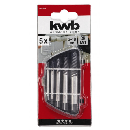 Набір екстракторів, 5 шт, KWB (444300)