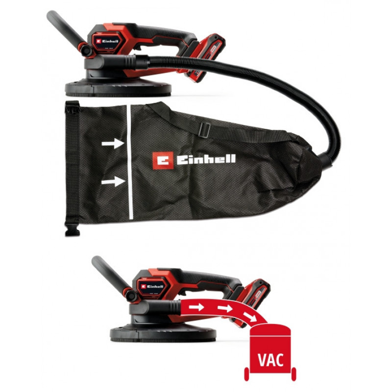 Шлифмашина для стен аккумуляторная Einhell TP-DWS 18/225 Li BL - Solo (4259995)