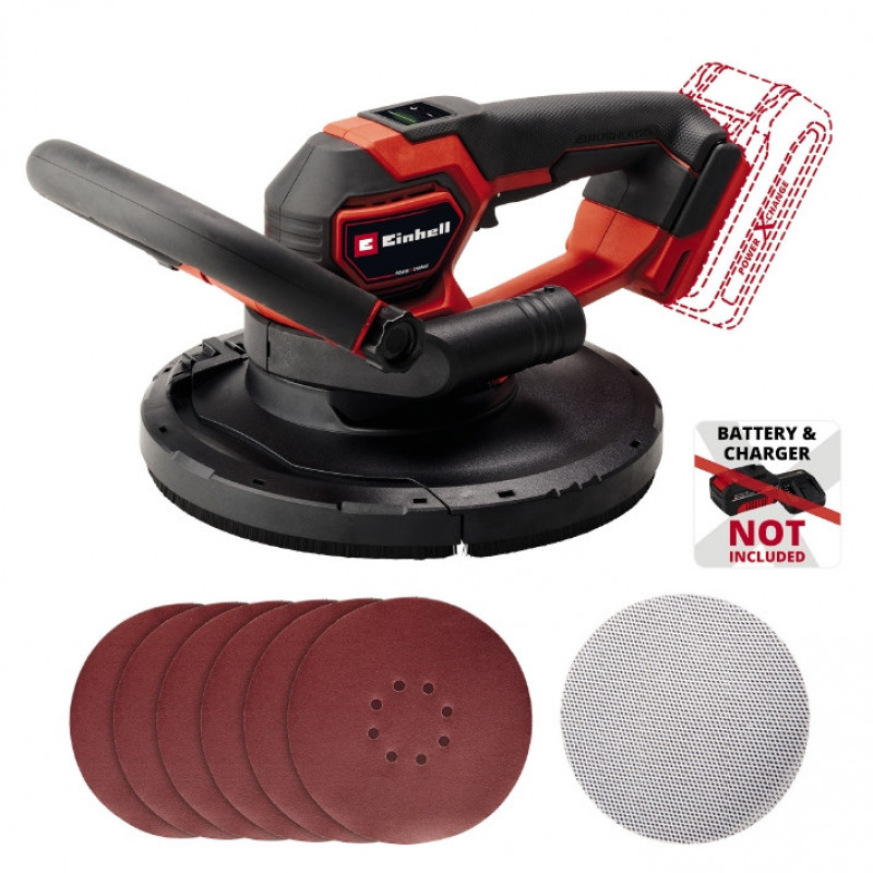 Шлифмашина для стен аккумуляторная Einhell TP-DWS 18/225 Li BL - Solo (4259995)
