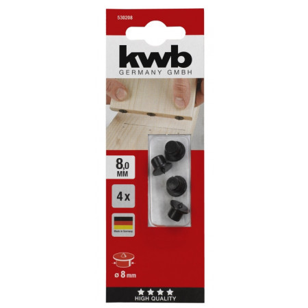 Центр перекладной 8 мм, 4 шт, KWB (530208)