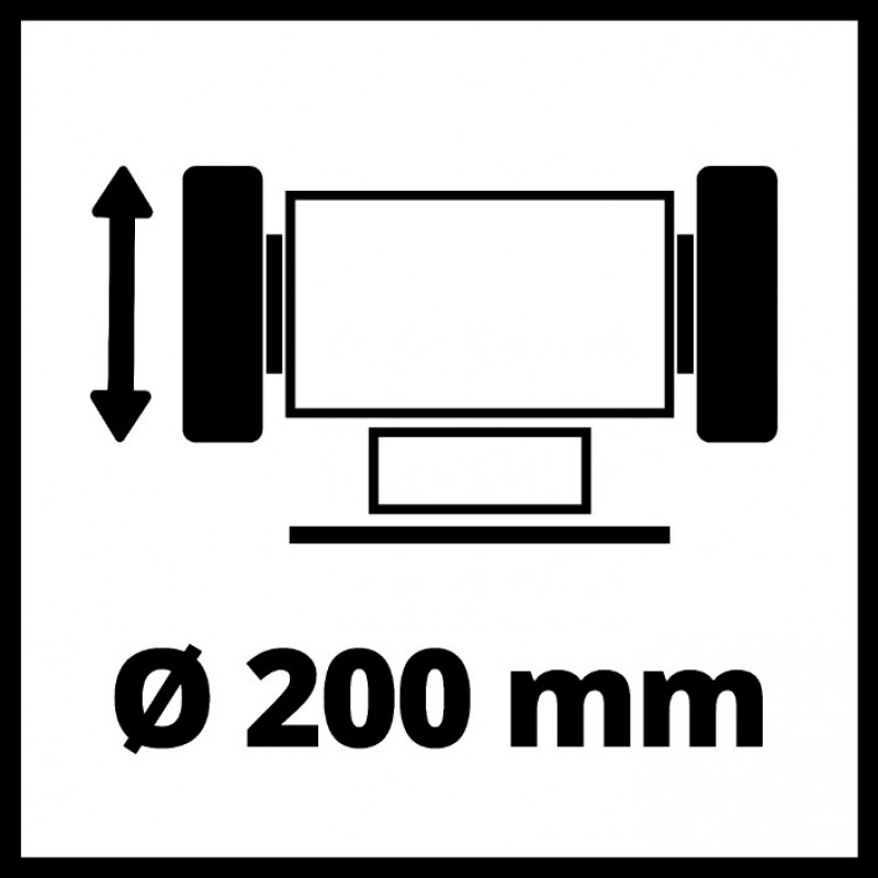 Точило двостороннє Einhell TC-BG 200 L (4412633)