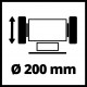 Точило двостороннє Einhell TC-BG 200 L (4412633)