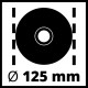 Шліфмашина кутова Einhell TE-AG 125/750 (4430880)