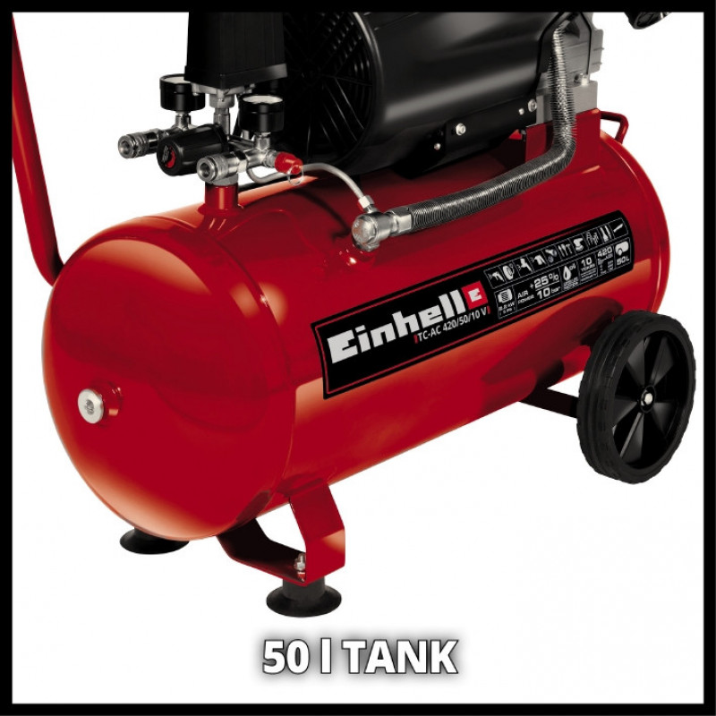 Компрессор воздушный Einhell TC-AC 420/50/10 V (4010495)