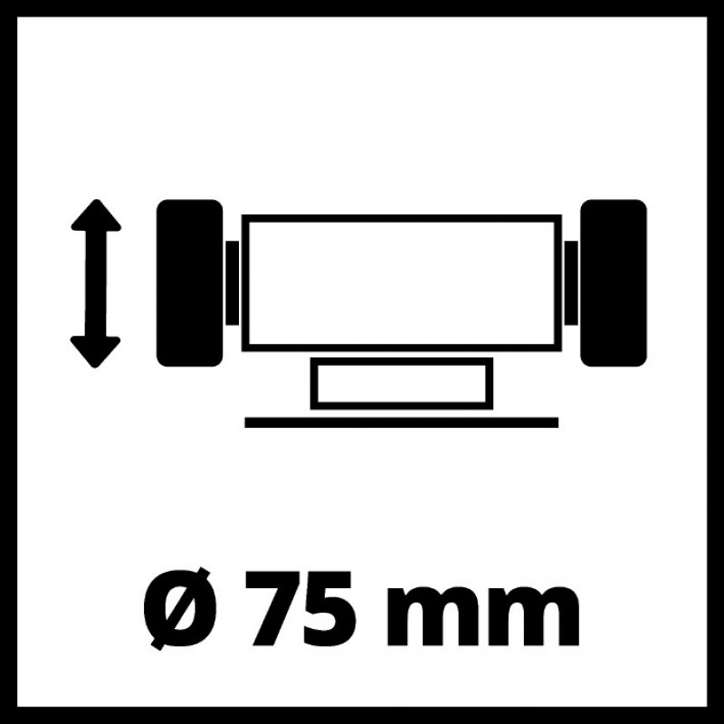 Точило двостороннє Einhell TC-XG 75 Kit (4412559)