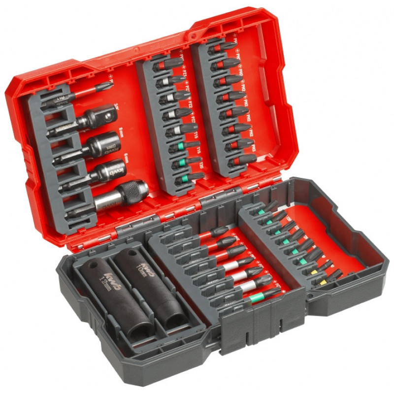 Набір ударних біт, 39 шт., L-Box, KWB (109010)