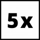 Поролоновий фільтр Einhell для пилососів SACL, 5шт (2351134)