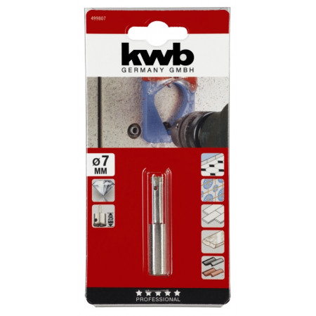 Коронка пільная алмазна 7/25 мм, KWB (499807)