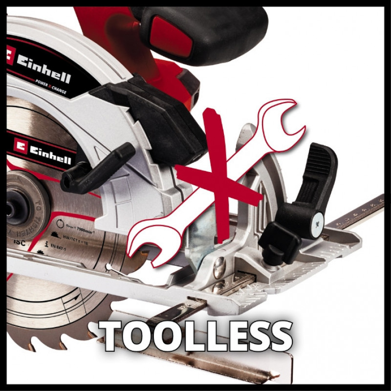 Пила циркулярная аккумуляторная Einhell TE-CS 18/165-1 Li - Solo (4331207)