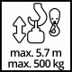 Тельфер електричний Einhell TC-EH 500 (2255140)