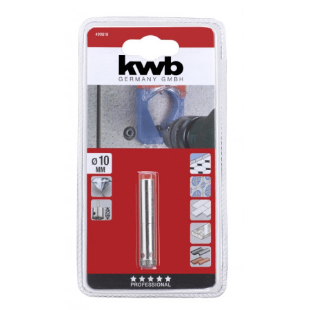 Коронка пільная алмазна 10/25 мм, KWB (499810)