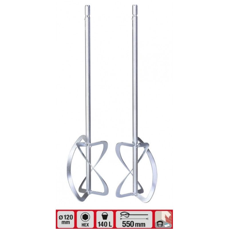 Венчики для TWIN-миксера 550х120 мм, KWB (497795)