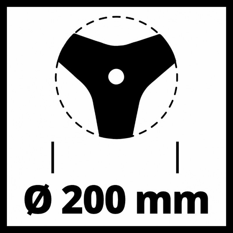 Нож для мотокосы Einhell, 200 мм (3405083)