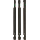 Набор торсионных бит 100 мм, Torx T25/30/40, 3 шт, KWB (123242)