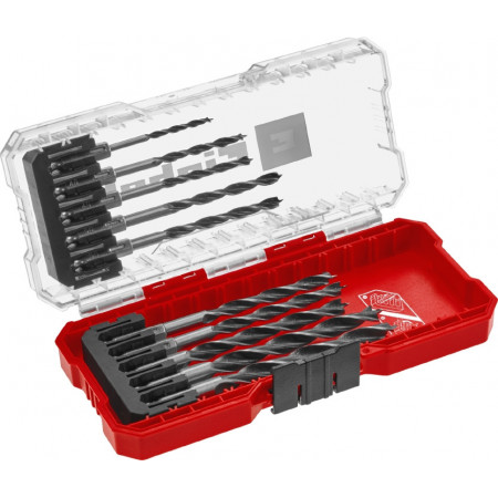 Набір свердел по дереву Einhell HSS, 10 шт, S-Case (108733)