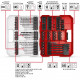 Набор ударных бит и сверл Einhell 95 шт, XL-Box (108798)