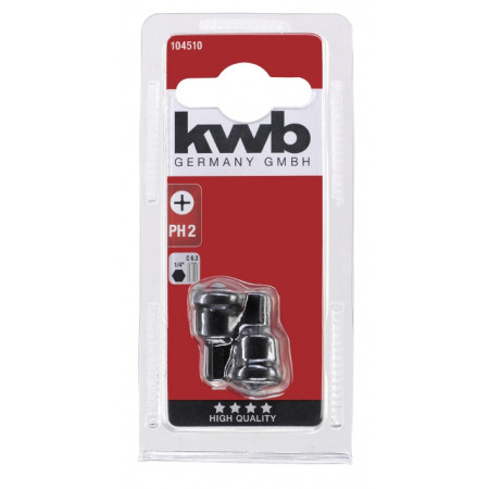 Бита с ограничителем глубины, PH2, 2 шт, KWB (104510)
