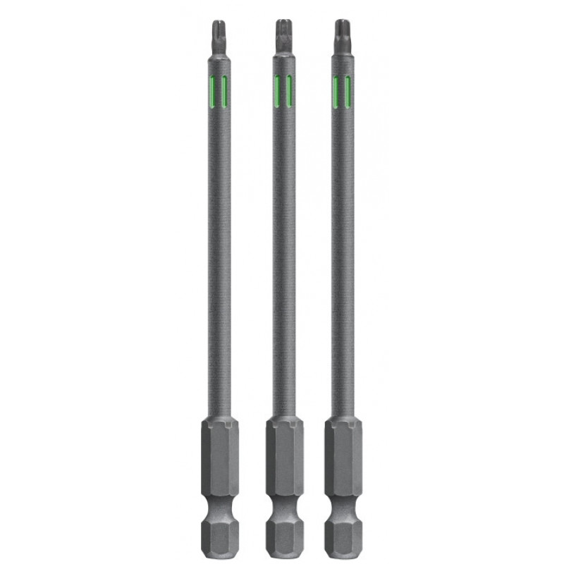 Набор торсионных бит 100 мм, Torx TT10/15/20, 3 шт, KWB (123341)