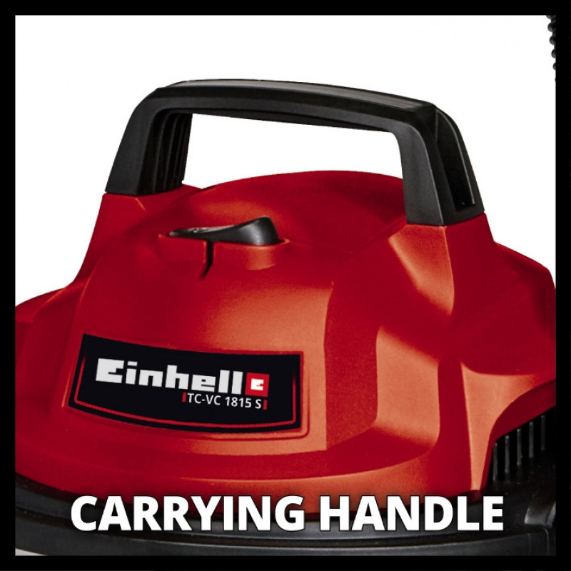 Пилосос для вологого та сухого прибирання Einhell TC-VC 1815 S (2342390)