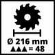 Пила торцовочная Einhell TC-SM 216 (4300380)