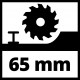 Пила циркулярна акумуляторна Einhell TP-CS 18/190 Li BL - Solo (4331210)