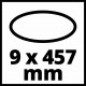 Набір шліфстрічок Einhell до TE-BF 18 Li, 9x457 мм, 35 шт (4419816)