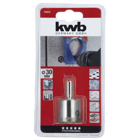 Коронка пільная алмазна 30/25 мм, KWB (499830)