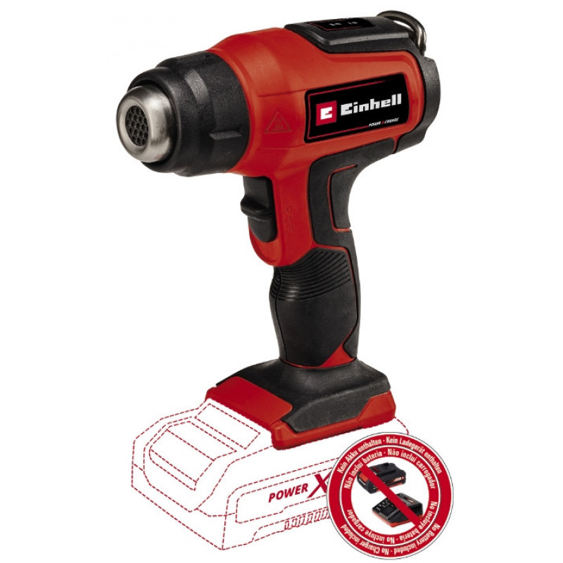 Фен промисловий акумуляторний Einhell TE-HA 18 Li - Solo (4520500)