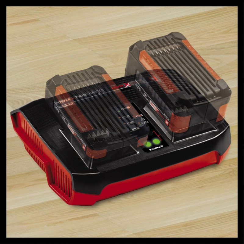 Аккумуляторы + зарядное устройство на два аккумулятора Einhell 18V 2x3.0Ah Twincharger Kit (4512083)