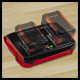Аккумуляторы + зарядное устройство на два аккумулятора Einhell 18V 2x3.0Ah Twincharger Kit (4512083)