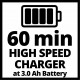 Аккумуляторы + зарядное устройство на два аккумулятора Einhell 18V 2x3.0Ah Twincharger Kit (4512083)