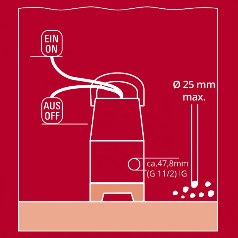 Насос для брудної води Einhell GC-DP 3325 (4181530)