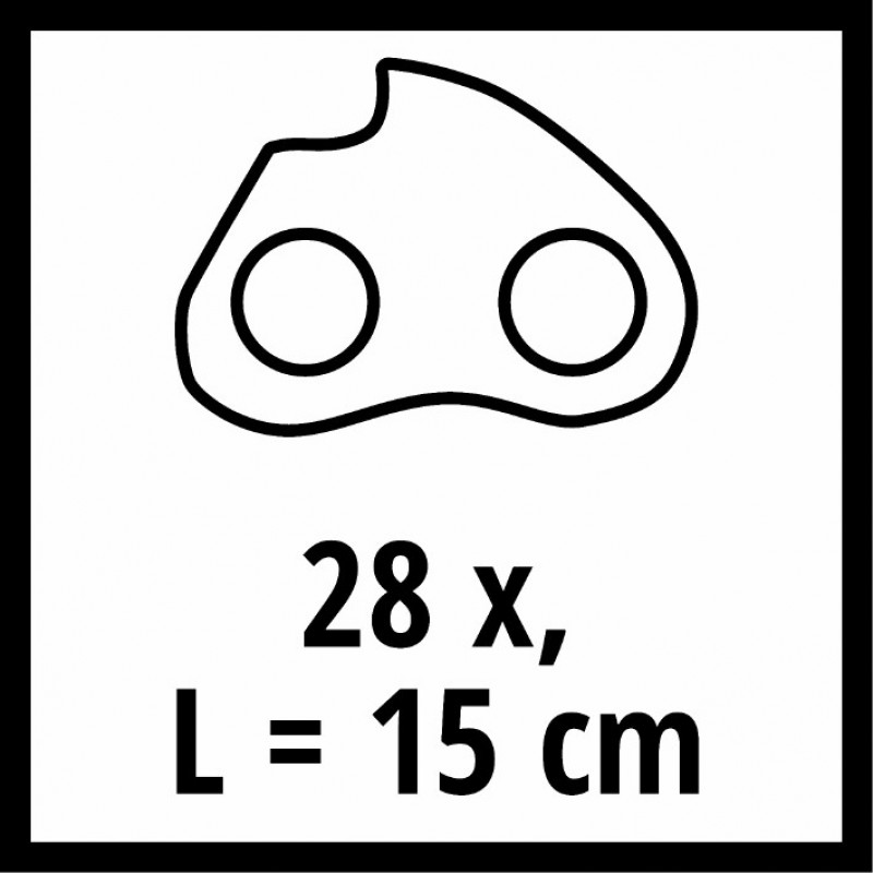 Ланцюг пильний Einhell 15 см, 1.0 мм, 28T, 7.62 мм (4500174)
