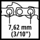 Ланцюг пильний Einhell 15 см, 1.0 мм, 28T, 7.62 мм (4500174)