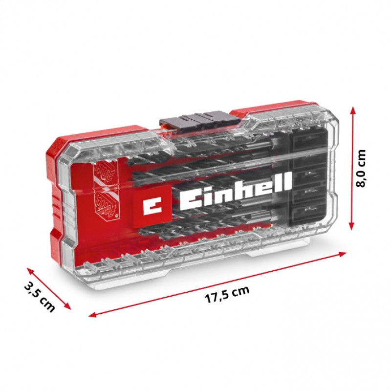 Набір свердел по дереву Einhell HSS, 10 шт, S-Case (108733)