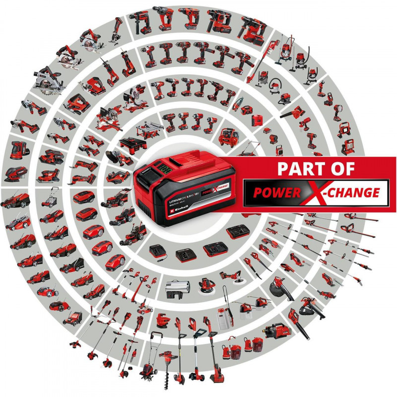 Газонокосарка акумуляторна Einhell GE-CM 43 Li M Kit (3413130)